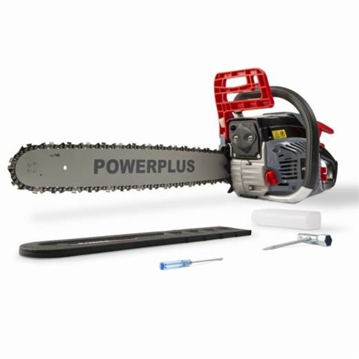 Powerplus láncfűrész, POWEG2030, 50 cm, 2,5 kW, 11000 ford./perc, fekete/piros