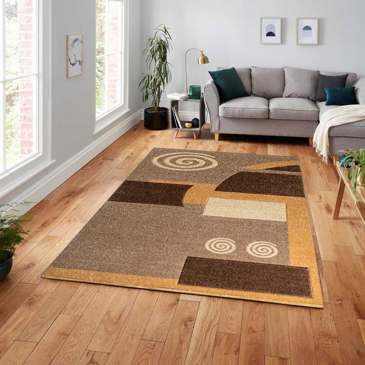 Кафяв килим от охлюви, 80x300 см, 2700 г/м2, 100% полипропилен