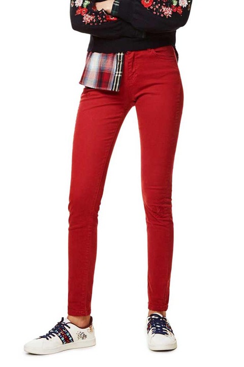 Desigual Angelinass Női Piros Nadrág 34-es (D:XXS)