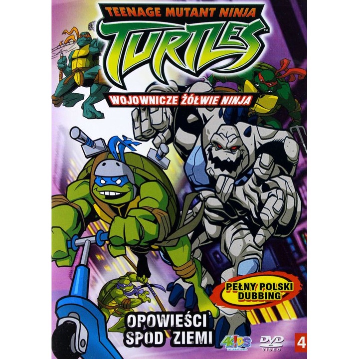 Wojownicze Żółwie Ninja cz.4 Opowieści spod ziemi [DVD]