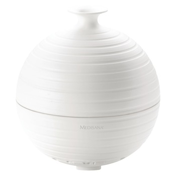 Difuzor de aroma cu Ultrasunete Medisana AD 620, Lumina de bunastare, Temporizator, Alb Difuzor de aroma cu Ultrasunete Medisana AD 620, Lumina de bunastare, Temporizator, Alb