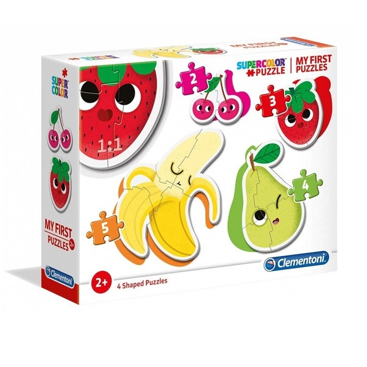 Пъзел Fruits, Clementoni, 2/3/4/5 части