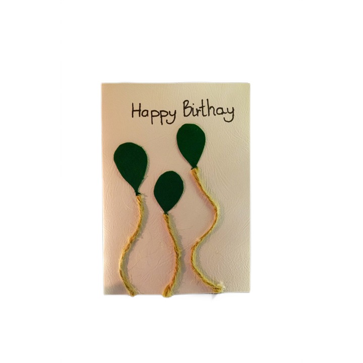 Felicitare White "Happy Birthday!" Balloons