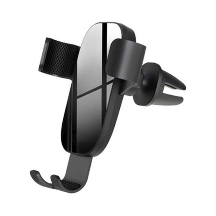 Стойка за кола с рамена, захващане / фиксиране във вентилационната решетка, FONIX VentHolder, телефон 4-7 инча, регулируема на 180 градуса, универсална, черна