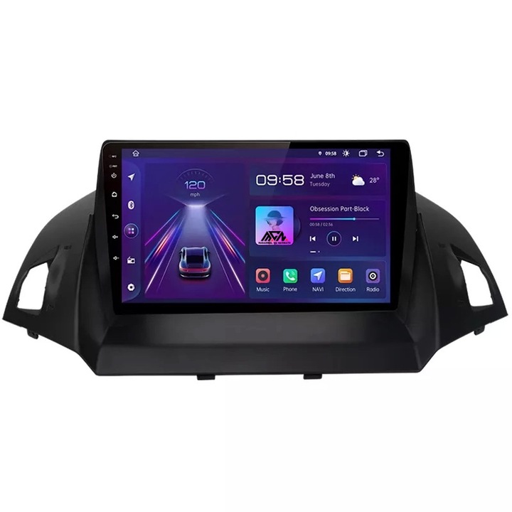 Navigatie Compatibila Ford Kuga 2 (2013-2016), Ford Escape (2013-2016), Android 11, Ecran 9″, 1GB RAM 16GB Memorie Interna, Procesor Quad Core, Harti Preinstalate