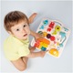 Монтесори маса и дъска, музикална играчка, BrainyBaby 2в1, LED лампа, Регулируем, Син
