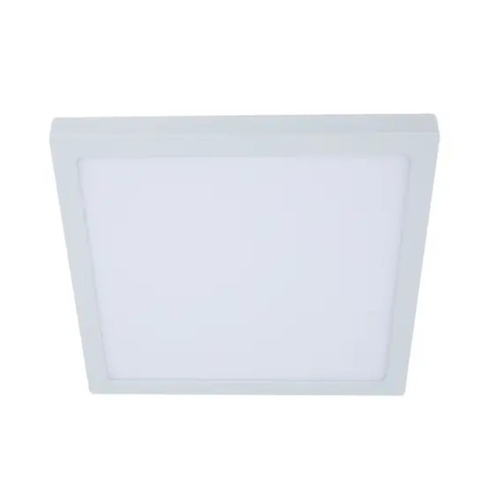LED mennyezeti lámpa 17 W, 30 x 30 cm, fehér, fém/műanyag, Good Home