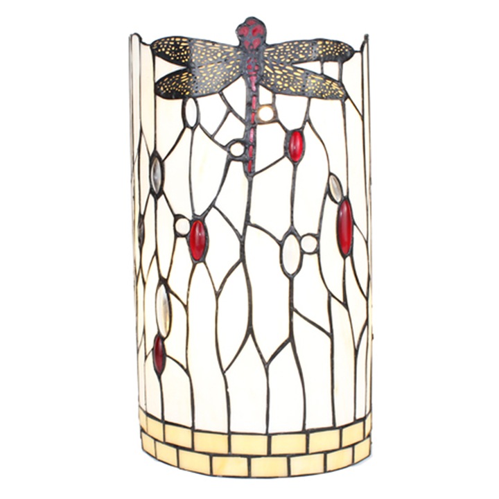 Aplica metal sticla Tiffany 20x10x36 cm