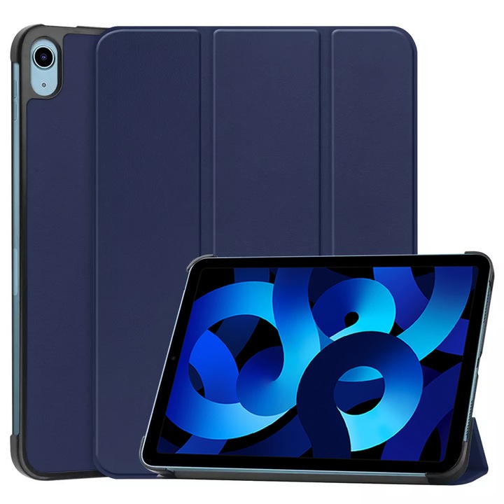 Husa Protectie pentru Apple iPad Air 4 2020/Air 5 2022, EVIA, F53, Nanotextil, Blue