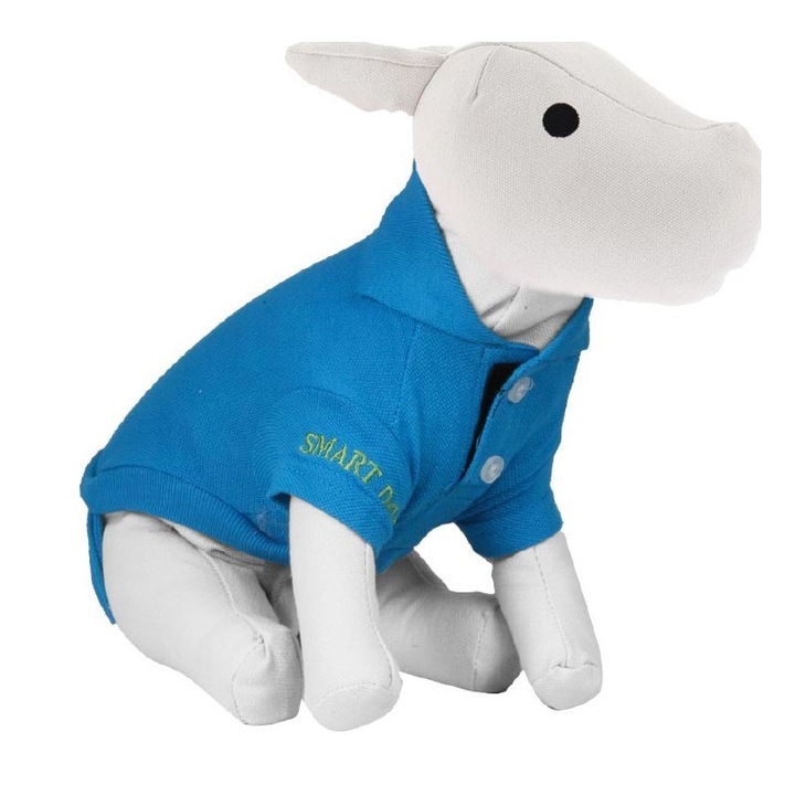 Tricou pentru caini, 26-27 cm, Albastru