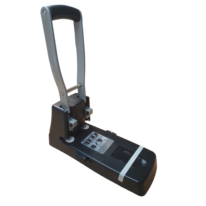 Perforator metalic, WILLGO, 150 coli, 60% parghie de putere, cu rezistenta mare la impact, negru