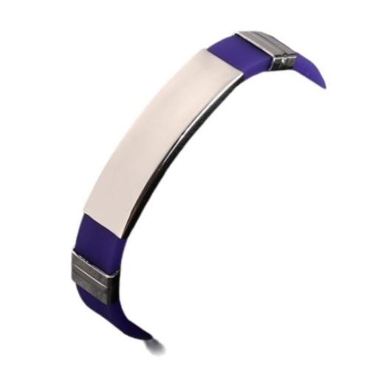 Uniszex karkötő, Izmael, Szilikon, Lila