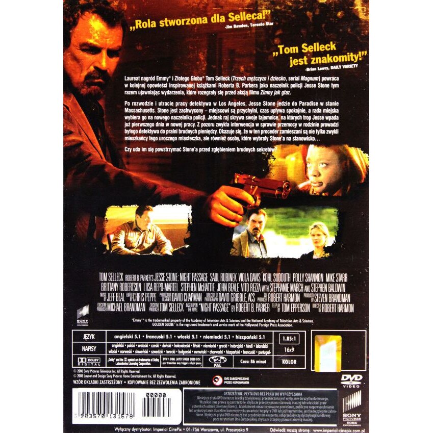 Jesse Stone: Night Passage [DVD] - EMAG.ro