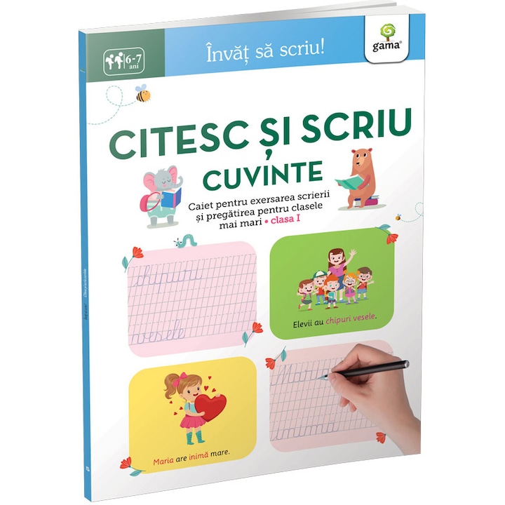 Citesc si scriu cuvinte 6-7 ani. Invat sa sciu!