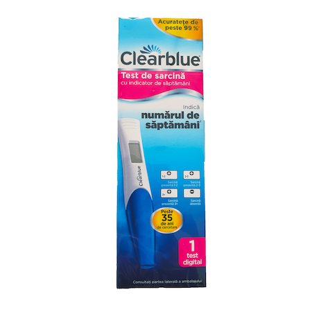 Test de Sarcina cu Indicator de Saptamani, Clearblue