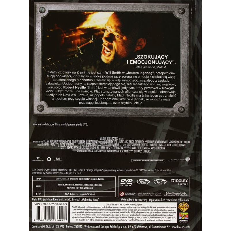Аз съм легенда [DVD] - eMAG.bg