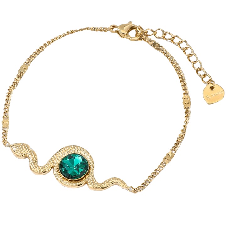 Karkötő, Izmael, Rozsdamentes acél, Arany/zöld