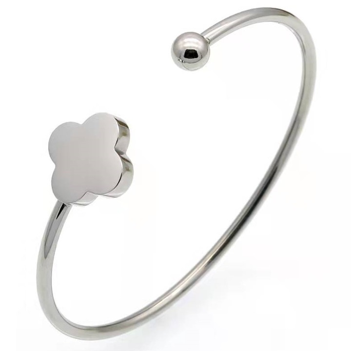 Női Davina karkötő, IZMAEL, Rozsdamentes acél, 16cm, Ezüst