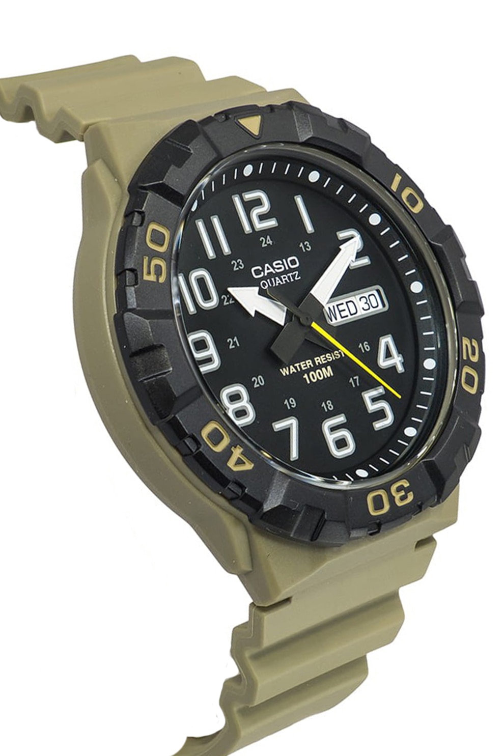 Casio, Мултифункционален кварцов часовник, Черен, Каки - eMAG.bg