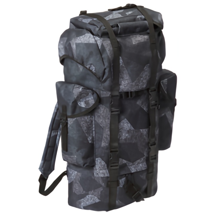 Rucsac tactic BRANDIT Nylon Rucksack, Camuflaj negru, 65 L
