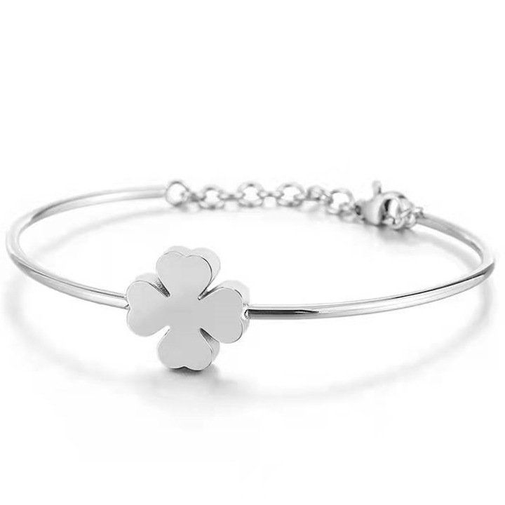 Női elefántcsont karkötő, IZMAEL, Rozsdamentes acél, Ezüst