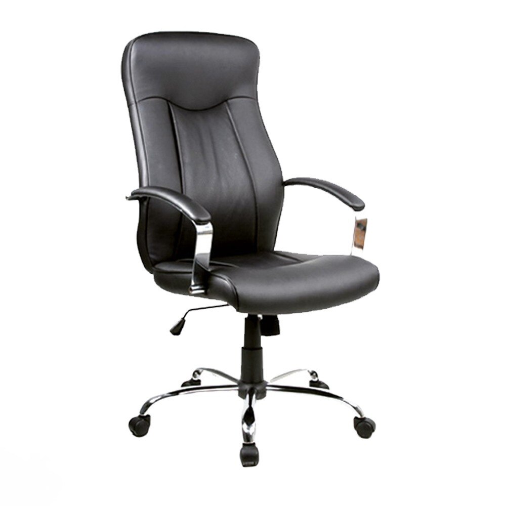 Scaun directorial piele ecologica negru AX Z52