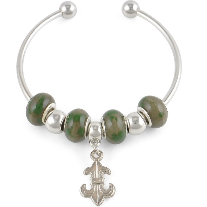 Női karkötő, Izmael, Fém/ötvözet, Zöld