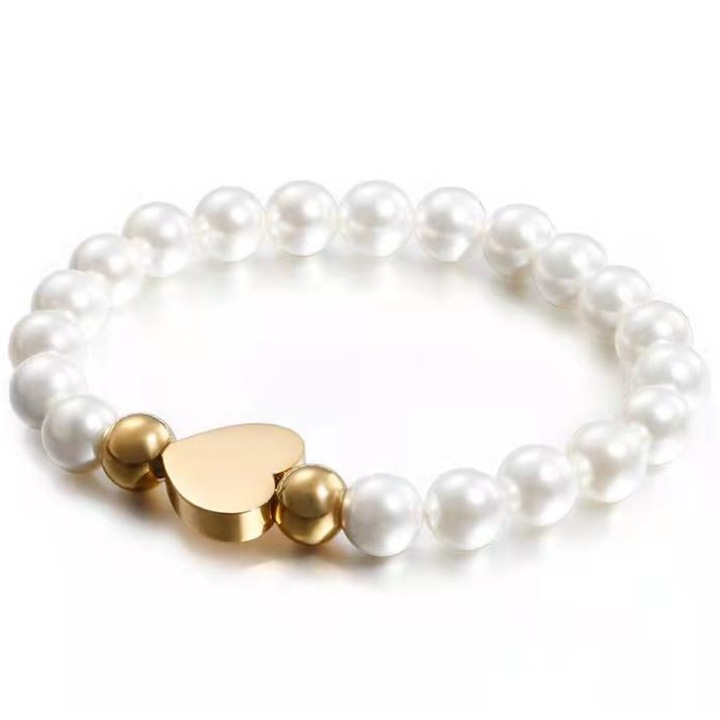 Női karkötő, Izmael, Acél, Arany/fehér