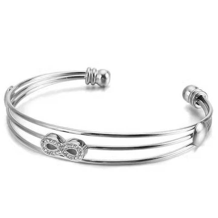 Női karkötő, Izmael, Acél, Ezüst