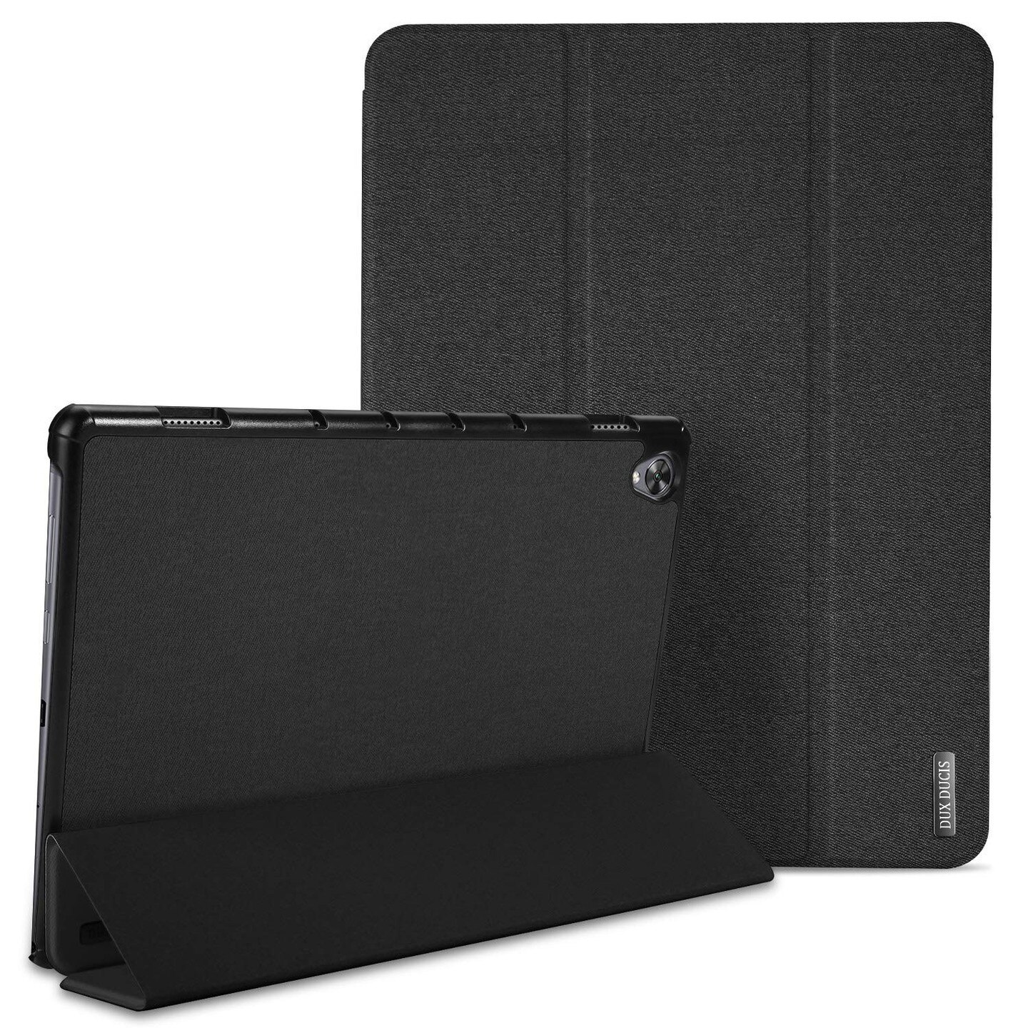 Husa tableta, DuxDucis, Poliuretan/Piele ecologica, Pentru Huawei Mediapad M6 10.8, Negru
