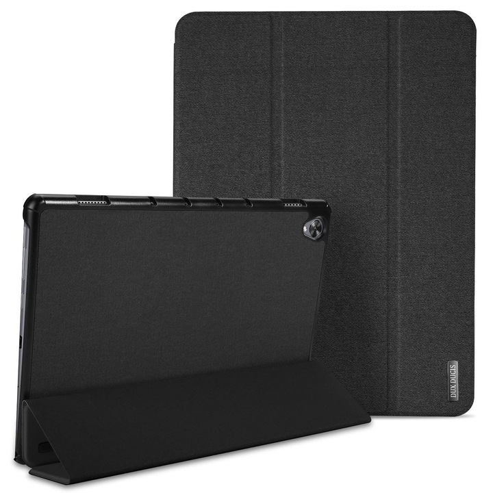 Husa tableta, DuxDucis, Poliuretan/Piele ecologica, Pentru Huawei Mediapad M6 10.8, Negru
