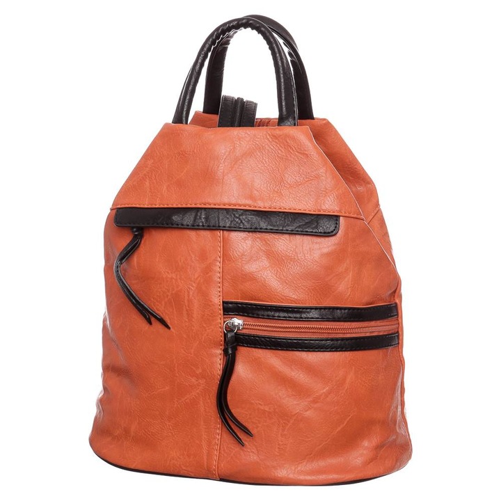 Rucsac dama, Hernan, Portocaliu/Negru