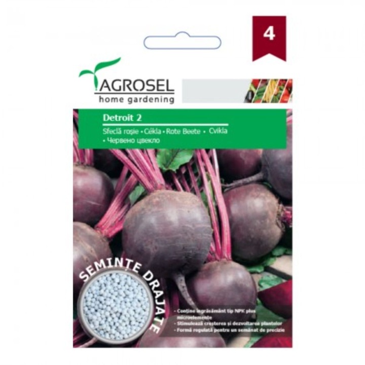 Bevont magvak Red cékla Detroit 2, Agrosel, 120 mag
