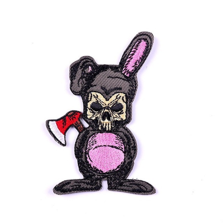 Petic textil brodat Jasper Rabbit's Creepy Tales! 8.6x6.2 cm