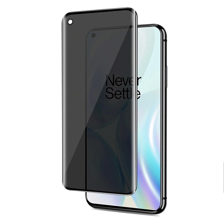 Optim Solution Privacy Betekintésgátló kijelzővédő fólia, Oneplus 10 Pro készülékhez, biztonsági üveg, 9H ellenállás (szilánkosodásgátló), teljes képernyős védelem, ragasztó a teljes felületen