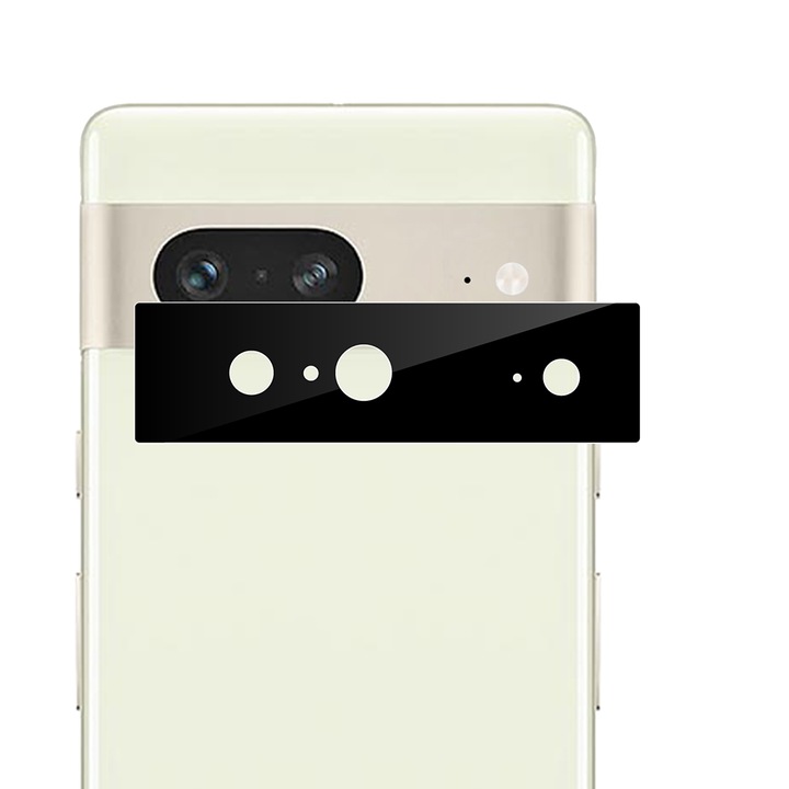 Kamerafólia Google Pixel 7-hez, Techsuit Full Camera Glass, fekete
