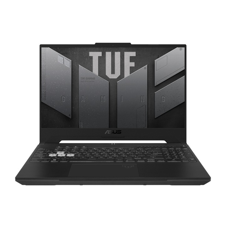 Лаптоп Asus TUF Gaming F15 FX507ZC4-HN002, FX507ZC4-HN002.8GB.250SSD, 15.6", Intel Core i7-12700H (14-ядрен), NVIDIA GeForce RTX 3050 (4GB GDDR6), 8 GB 3200 MHz DDR4, Сив