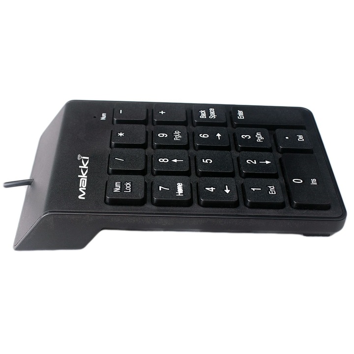 Клавиатура Makki Keypad, Черен, USB