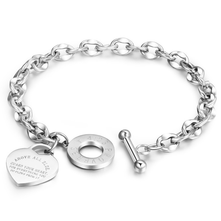 Karkötő, Izmael, Fém/cink ötvözet, Ezüst