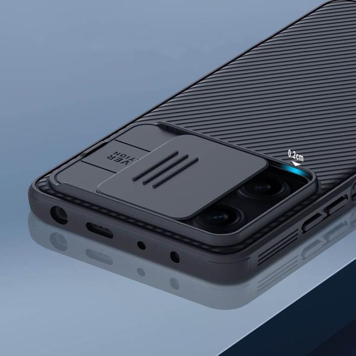 Nillkin Camshield Pro Xiaomi Redmi Note 12 Pro 5G / Poco X5 Pro 5G Black telefontok világosfekete