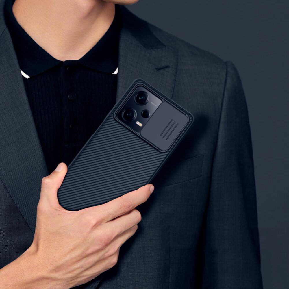 Carcasa Nillkin Cam Shield compatibila cu Xiaomi Redmi Note 12 / Poco X5 5G Black