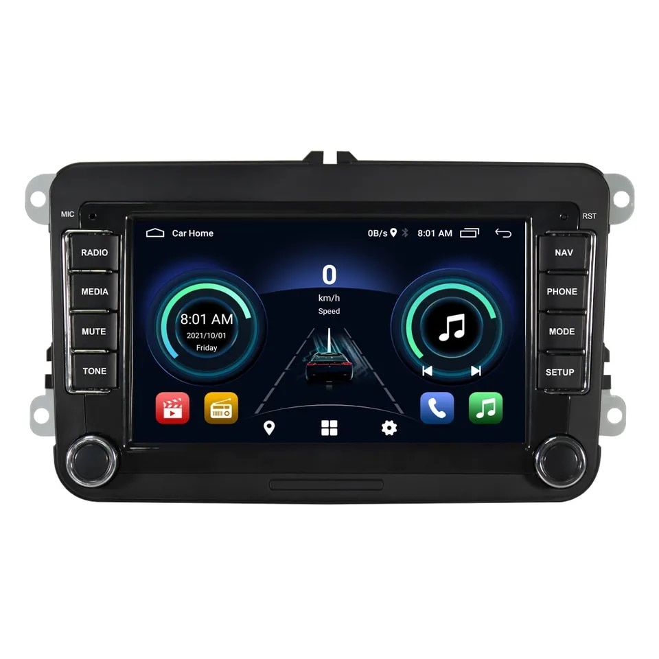 Multimedia cu navigatie pentru Skoda, Seat, Volkswagen, Vw, Passat, Golf,  2GB+32GB Android 10.1 
