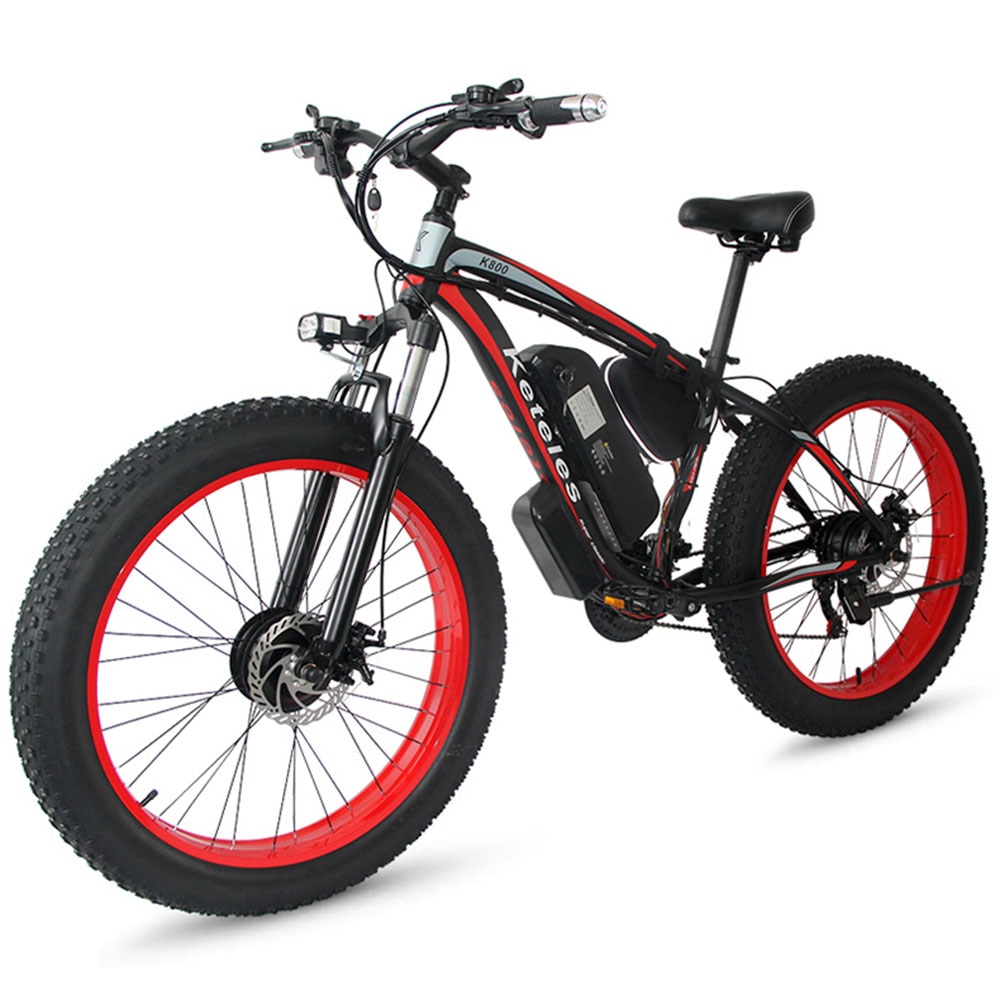 Електрически велосипед K800, KETELES, Алуминий, 2000W, 26'', 48V, Две ...