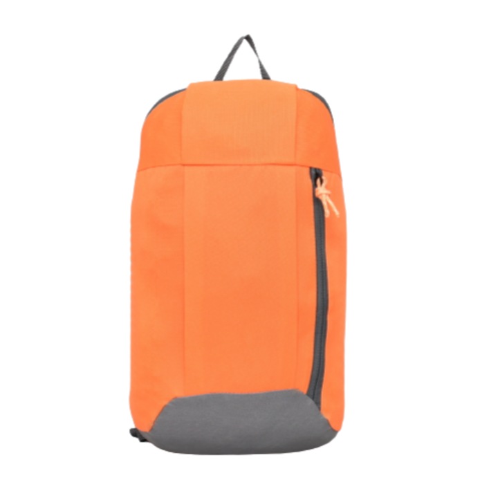 Rucsac sport, 22/40/13 cm, Textil, Portocaliu/Gri