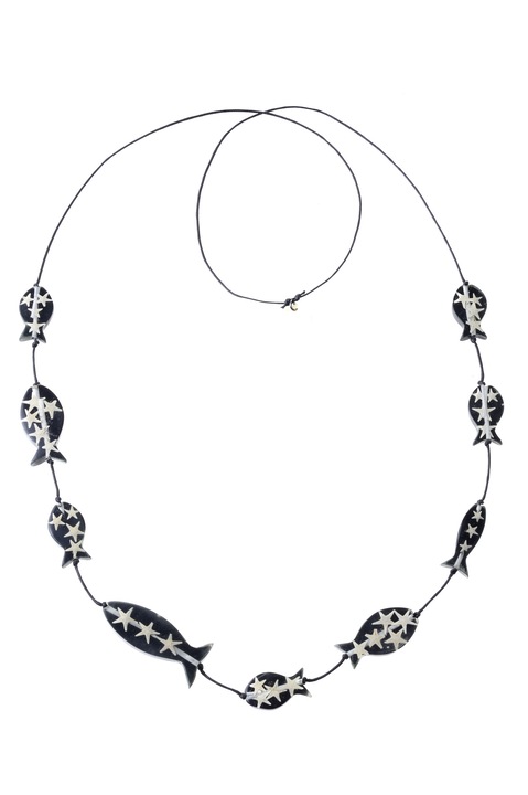 Colier, Gloria Maris Handmade, 8958 Negru, Reglabila