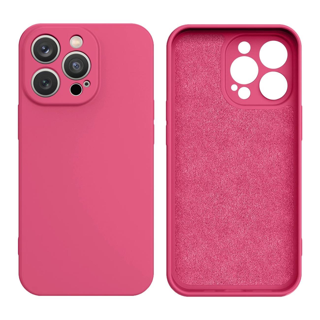 Carcasa Silicone Case compatibila cu iPhone 14 Fuchsia