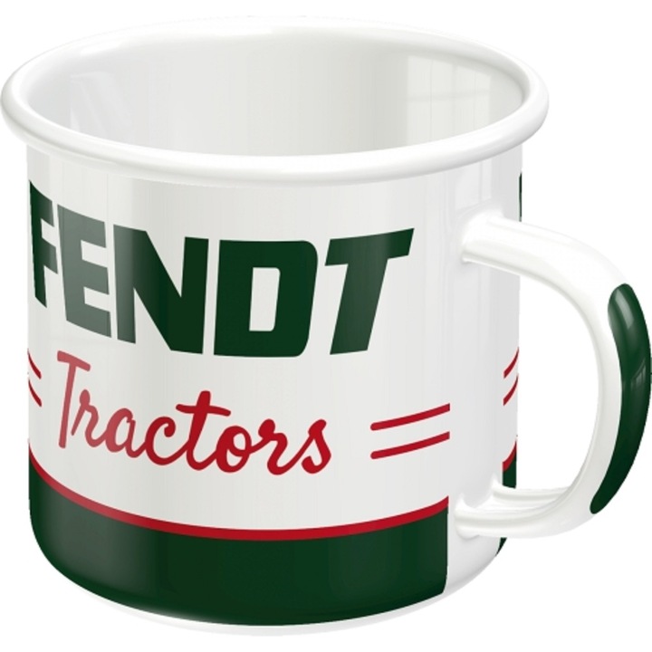 Cana metalica emailata 330 ml Fendt Tractors