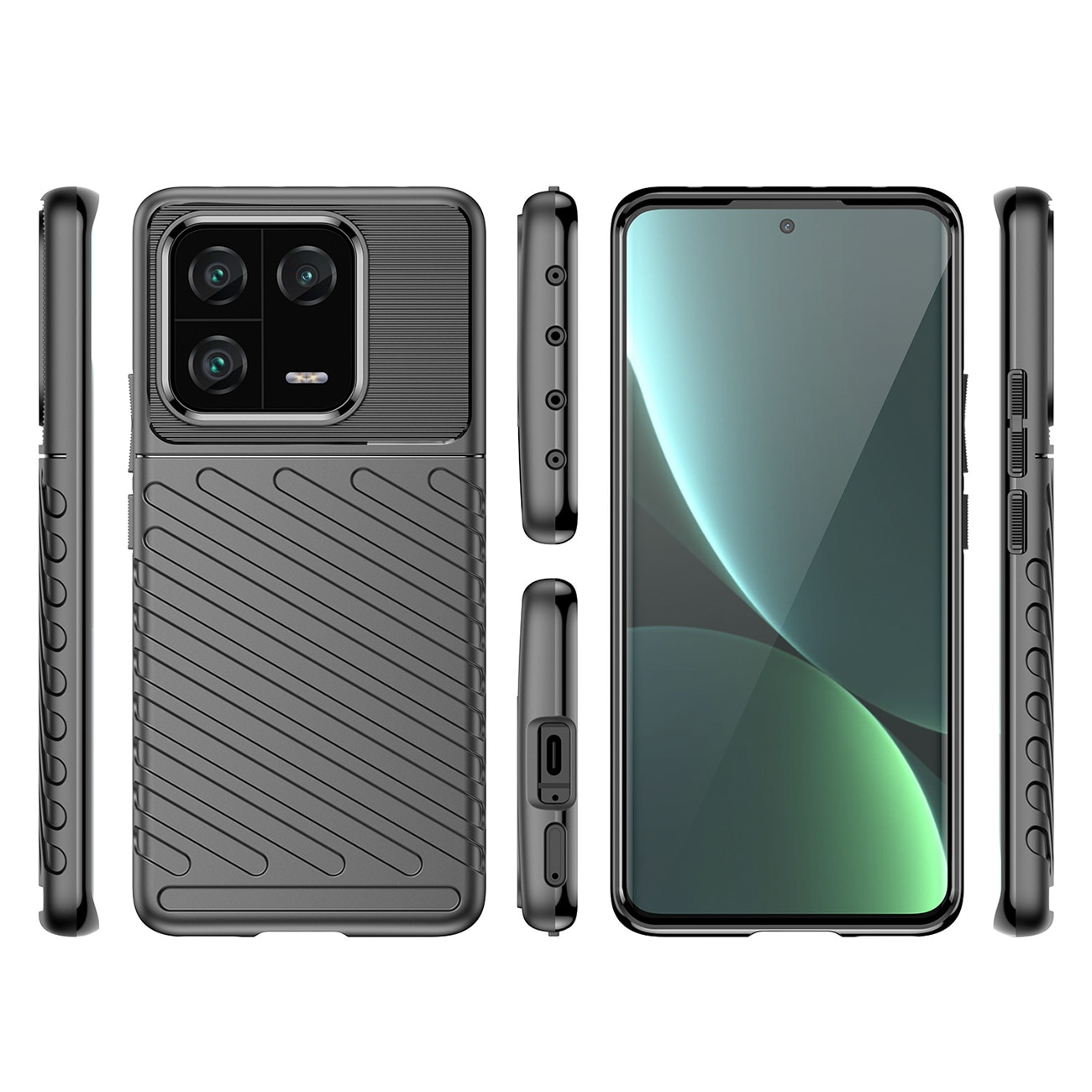 Carcasa Thunder Flexible compatibila cu Xiaomi 13 Pro Black