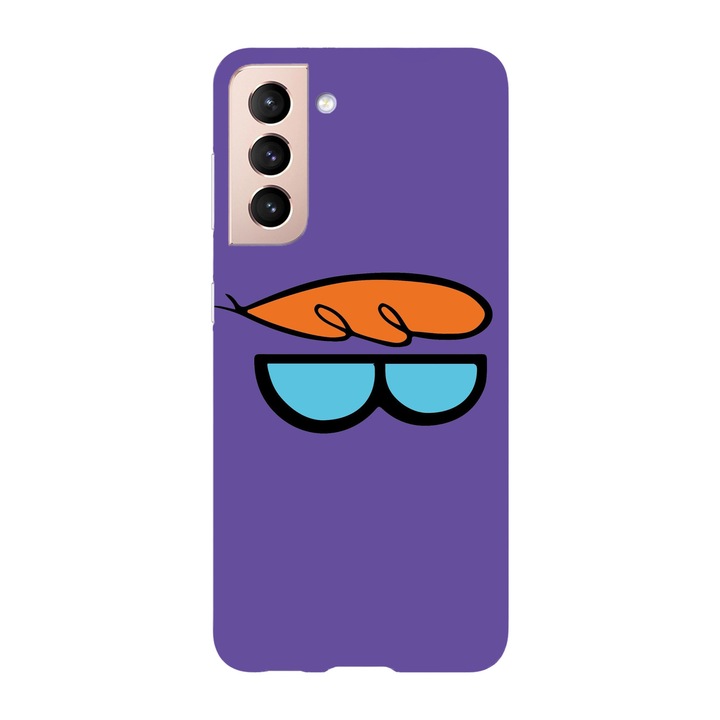 Husa compatibila cu Samsung Galaxy S22 Plus, Viceversa, model Dexter Glasses, Silicon, TPU