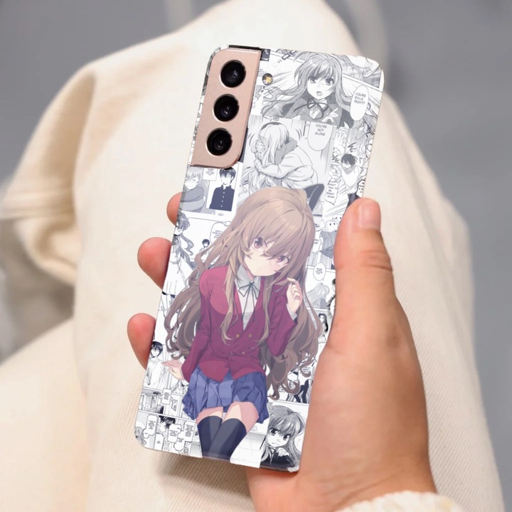 Samsung Galaxy S21 Plus, Viceversa, Aisaka taiga Manga Tora Dora modell, szilikon, TPU kompatibilis burkolat